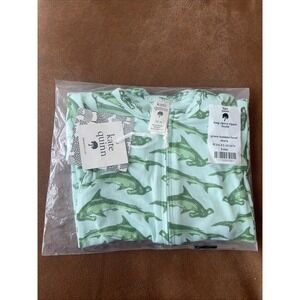 Kate Quinn Hammerhead Shark Long Sleeve Zipper Footie Size 3-6 Months Bamboo
